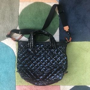 MZ Wallace Sutton bag shiny black